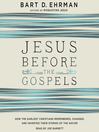 Cover image for Jesus Before the Gospels